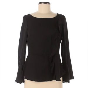 Slate & Willow Black Blouse Top • Medium • Rent the Runway
